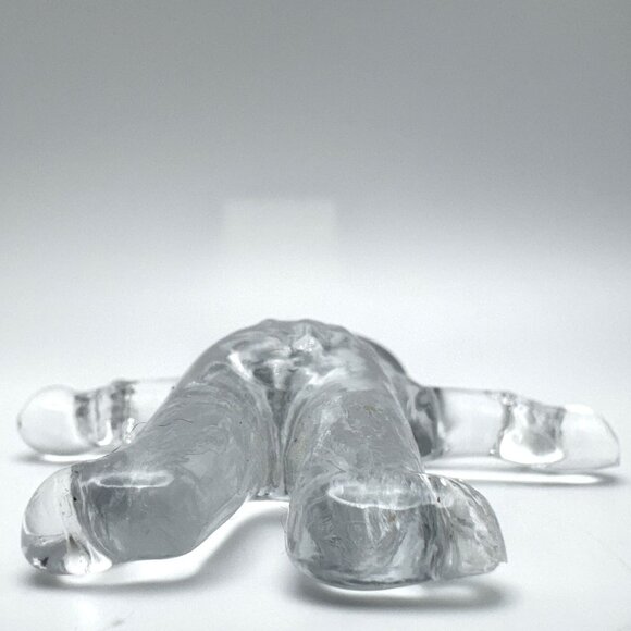 Kosta Boda Vintage MCM 70s Vallien Glass Santa Suncatcher Pendant Ornament - Picture 5 of 8